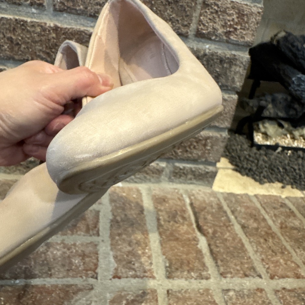 Taryn Rose Maine Pumps Womens 8.5 Beige Nude Block Heel Size 8.5 #223 - Picture 15 of 16